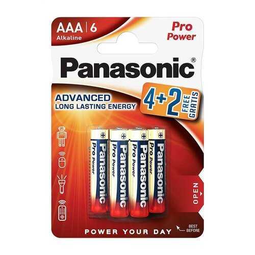 Panasonic LR03PPG/6BP 4+2F Pro Power Gold