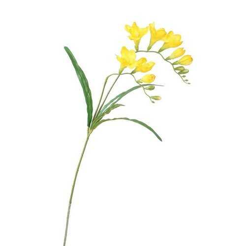 Umělá květina Frézie žlutá