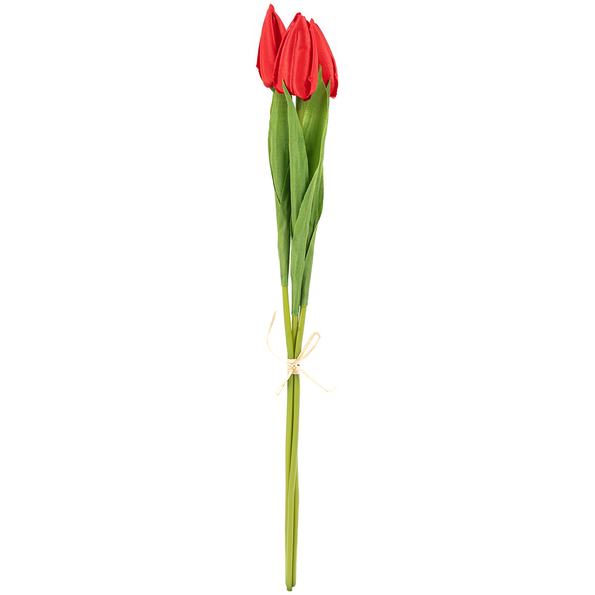 Umělá kytice tulipánů červená