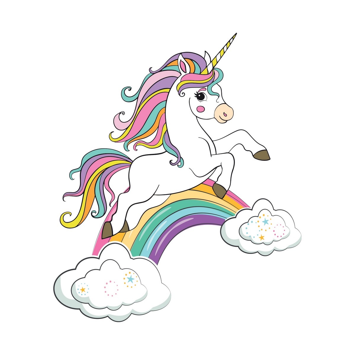 3D Samolepka Magic Unicorn