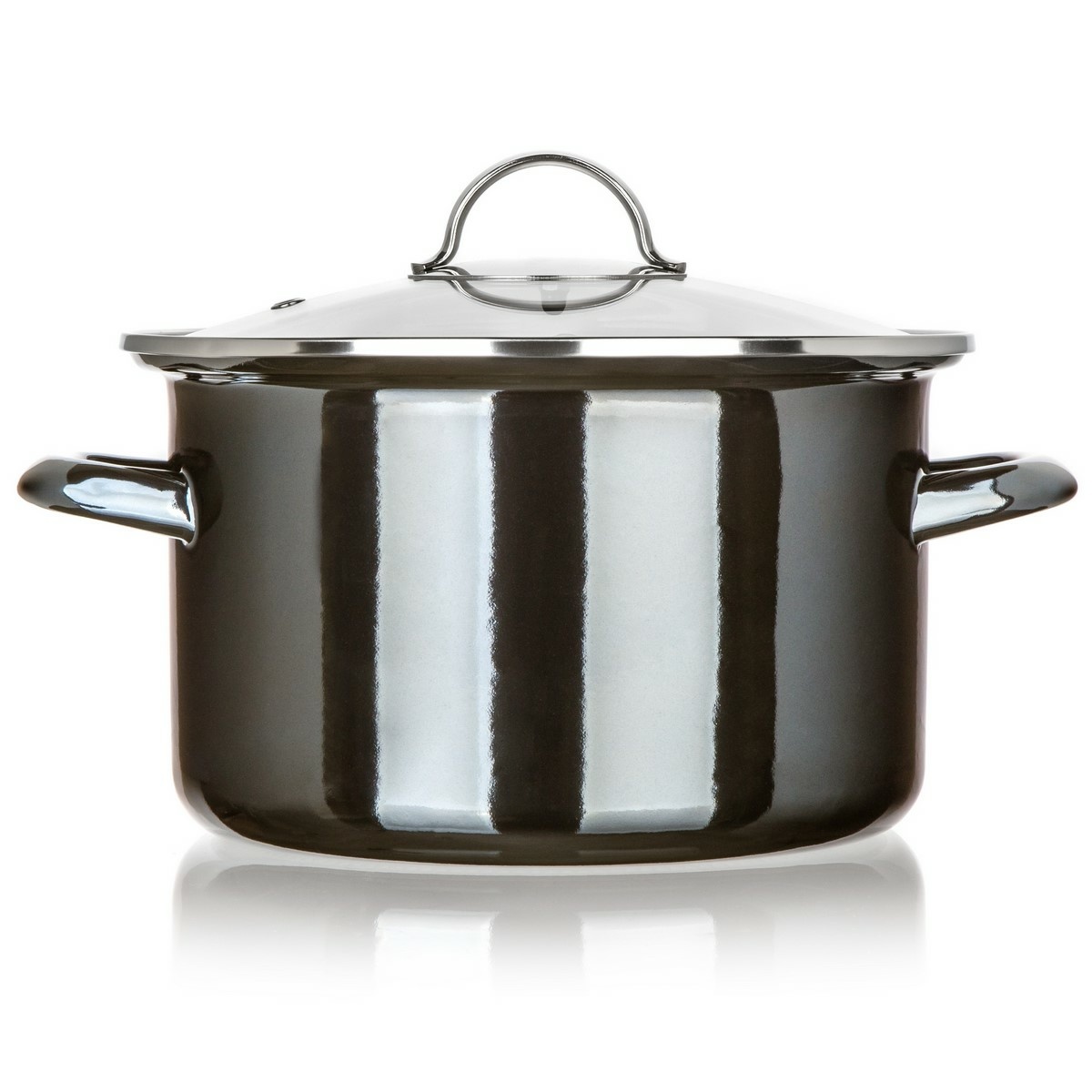 Banquet Hrnec smaltovaný METALLIC Black 24 cm