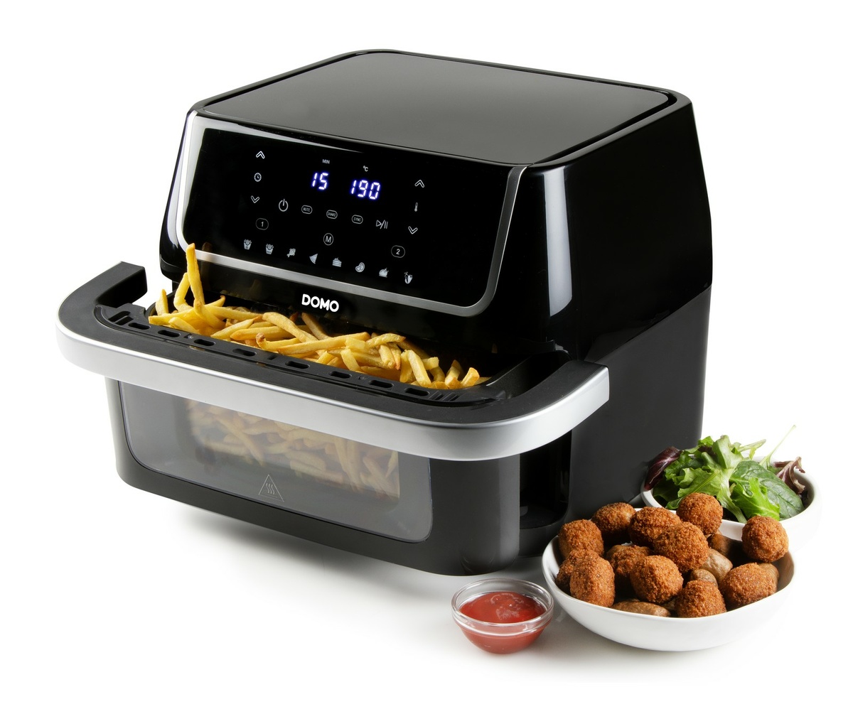 DOMO DO544FR horkovzdušná rodinná fritéza s průzorem