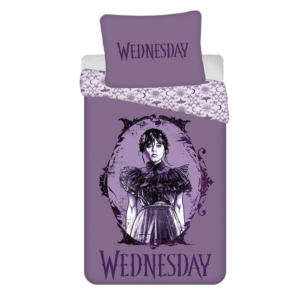 Jerry Fabrics Bavlněné povlečení Wednesday Purple