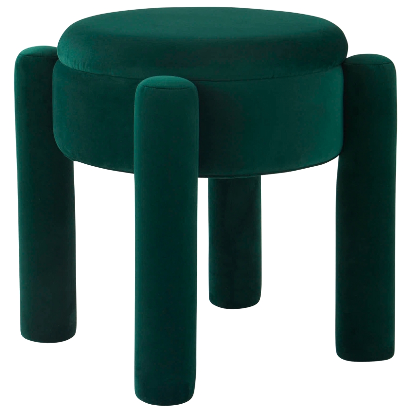 Jotex Zelená sametová dětská stolička JADE 46 cm