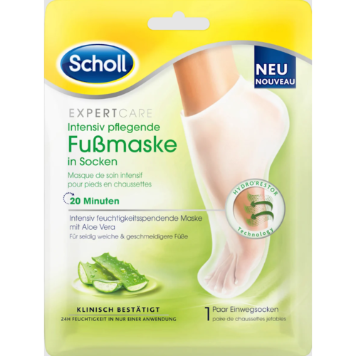 Scholl Maska na nohy Aloe Vera