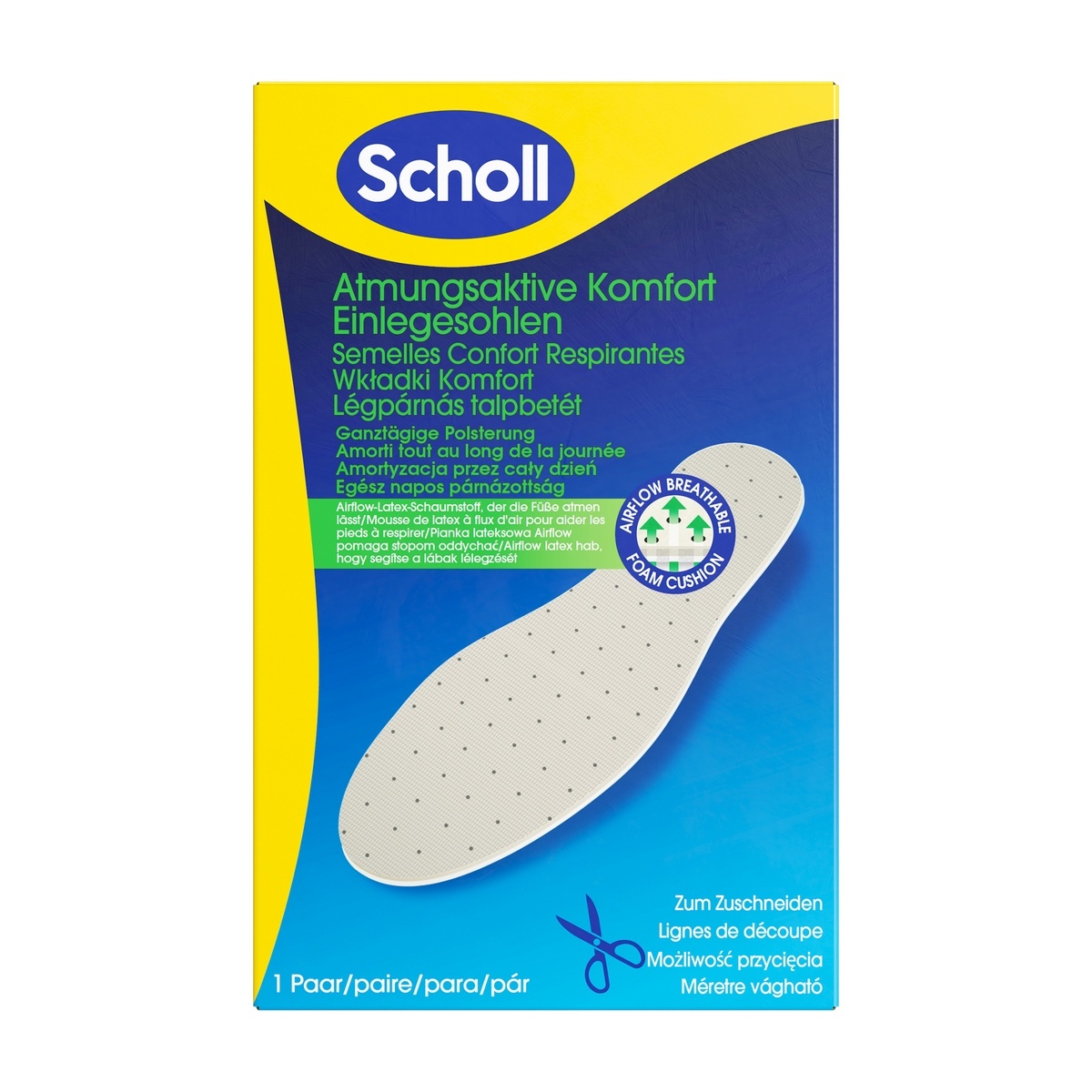 Scholl Vložky do bot se vzduchovým odpružením Everyday