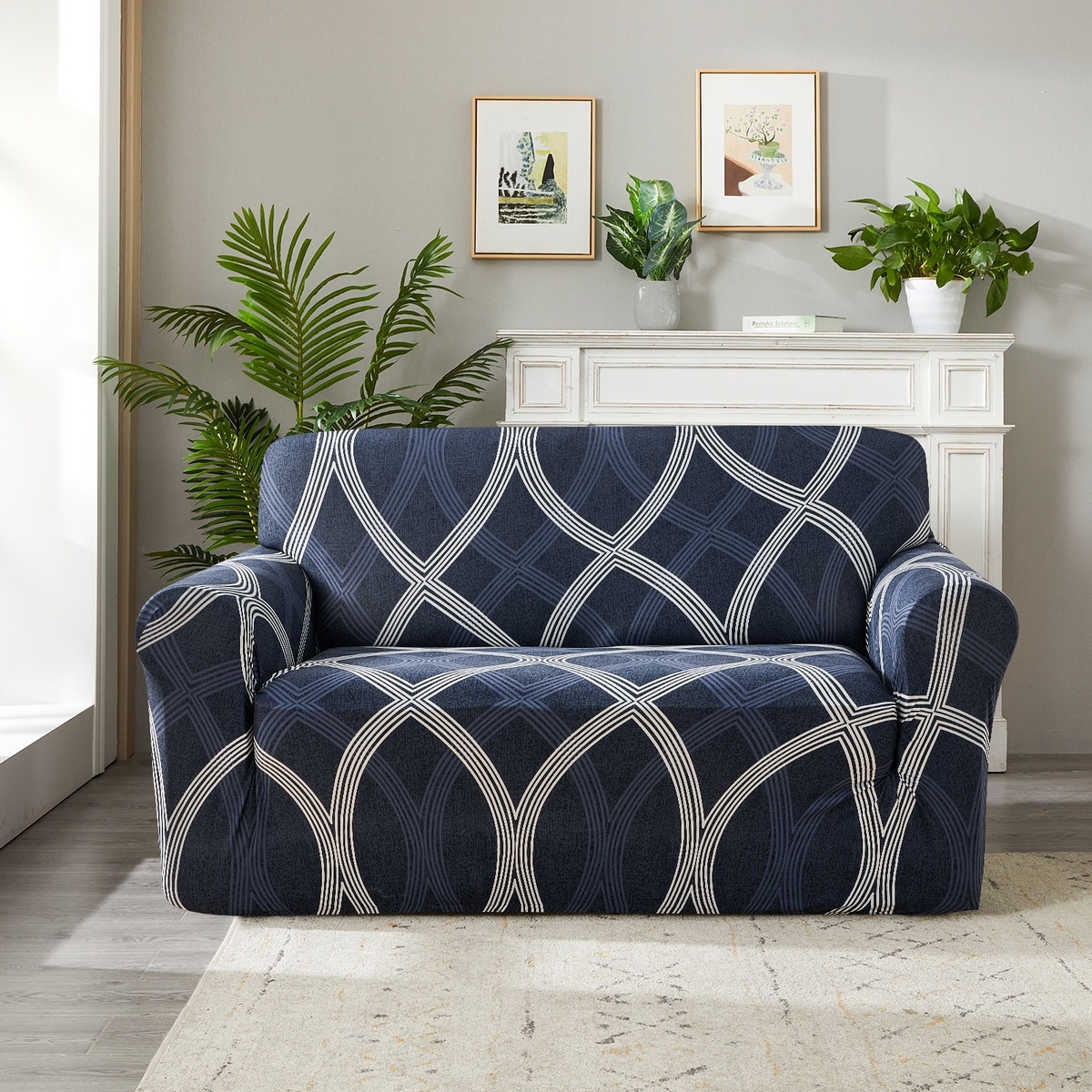 4Home Napínací potah na sedačku Elegant modrá