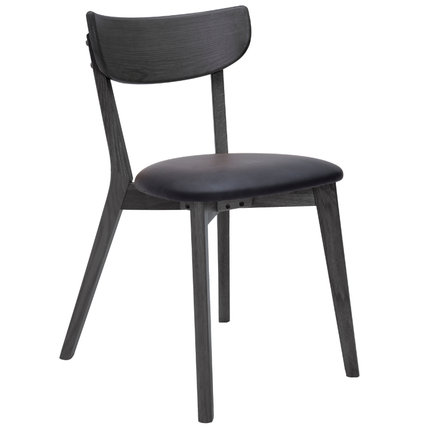 Černá dubová jídelní židle Unique Furniture Pero