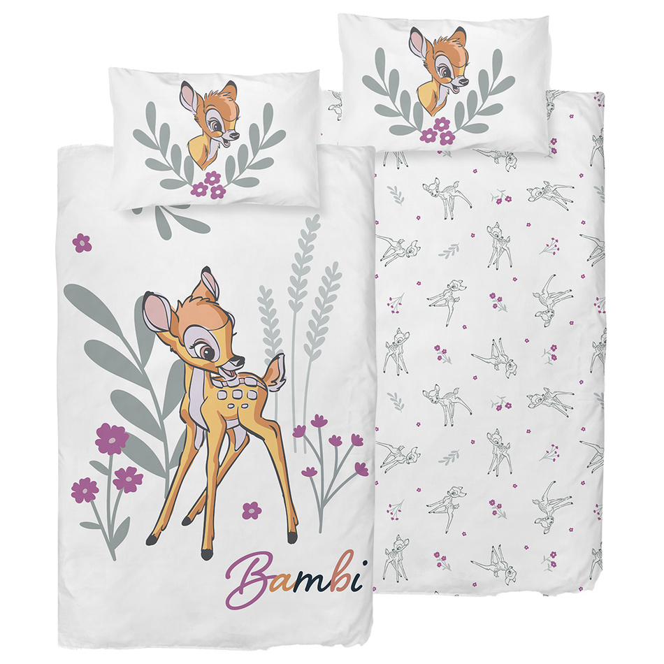 Dětské povlečení do postýlky Bambi Květinový Svět
