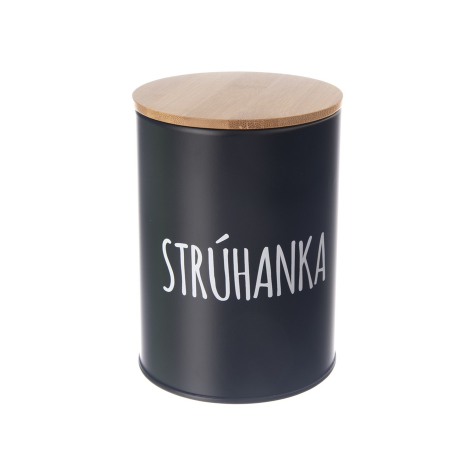 Dóza plech/bambus pr. 11 cm Strúhanka BLACK SK