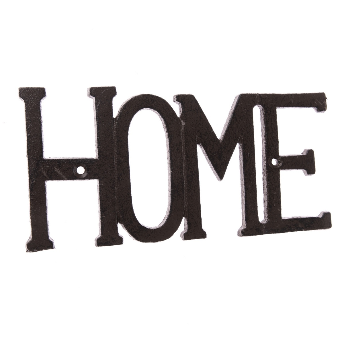 Litinová dekorace na zeď Home černá