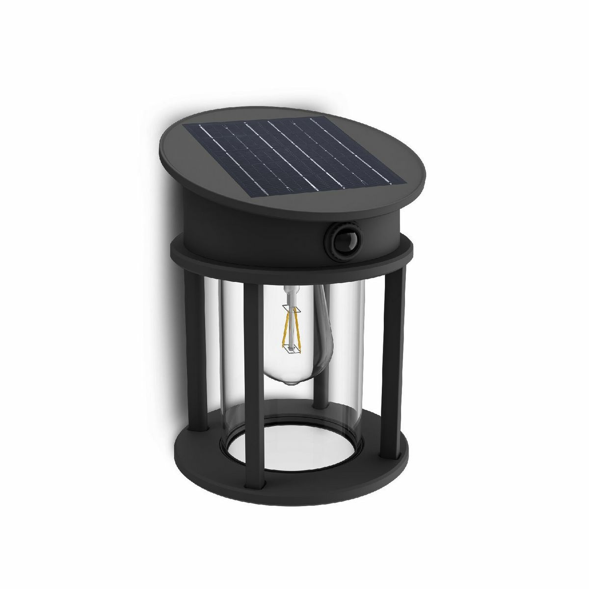 Philips Geri UltraEfficient solární LED kulaté svítidlo se senzorem antracit