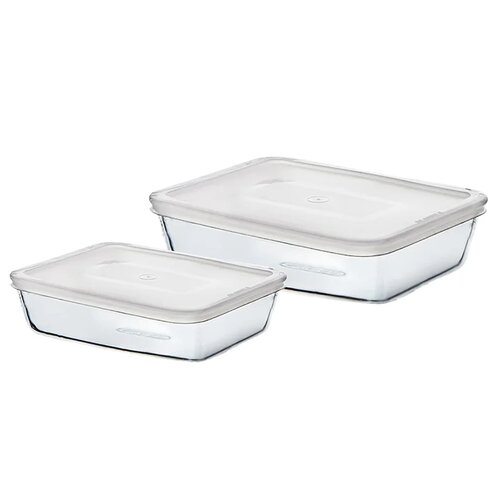 Pyrex Sada skleněných dóz 2 ks