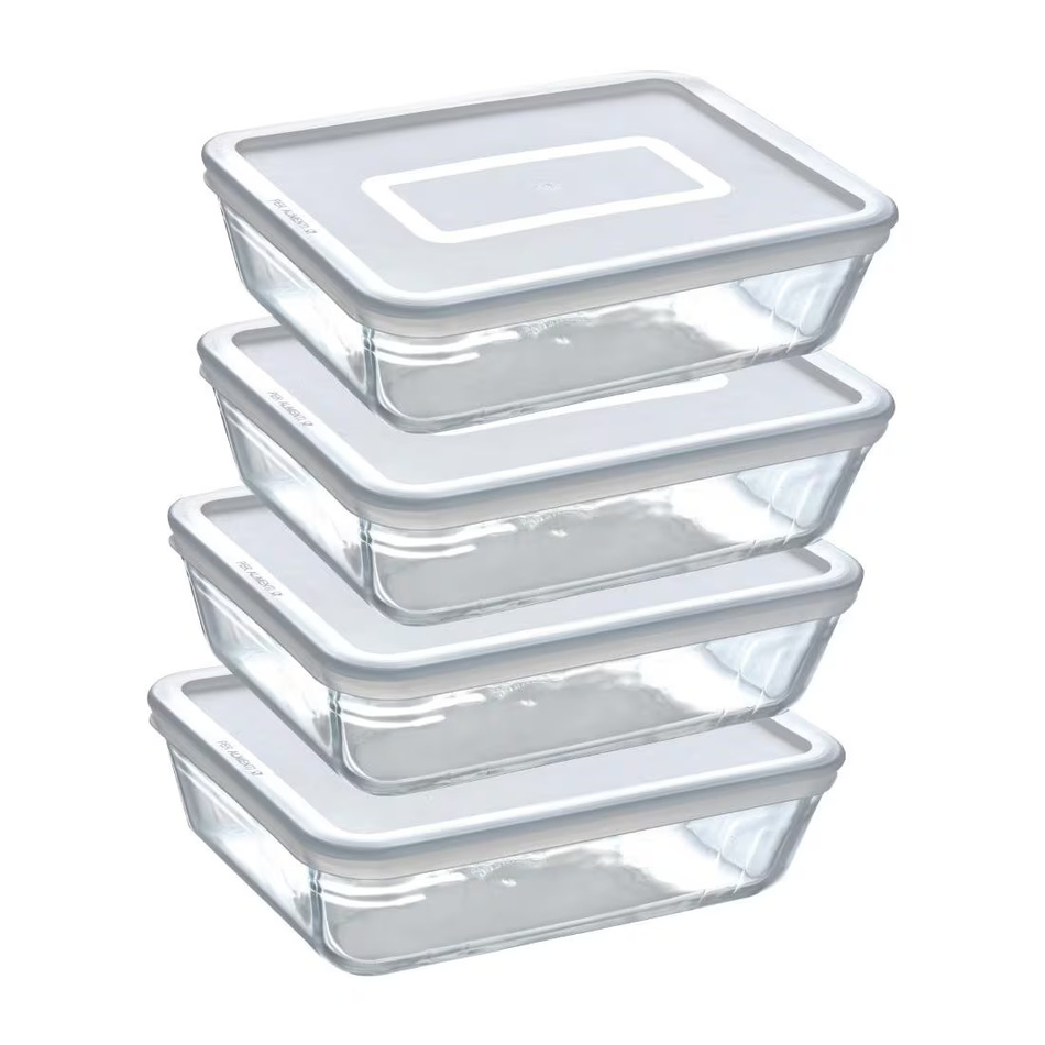 Pyrex Sada skleněných dóz 4 ks