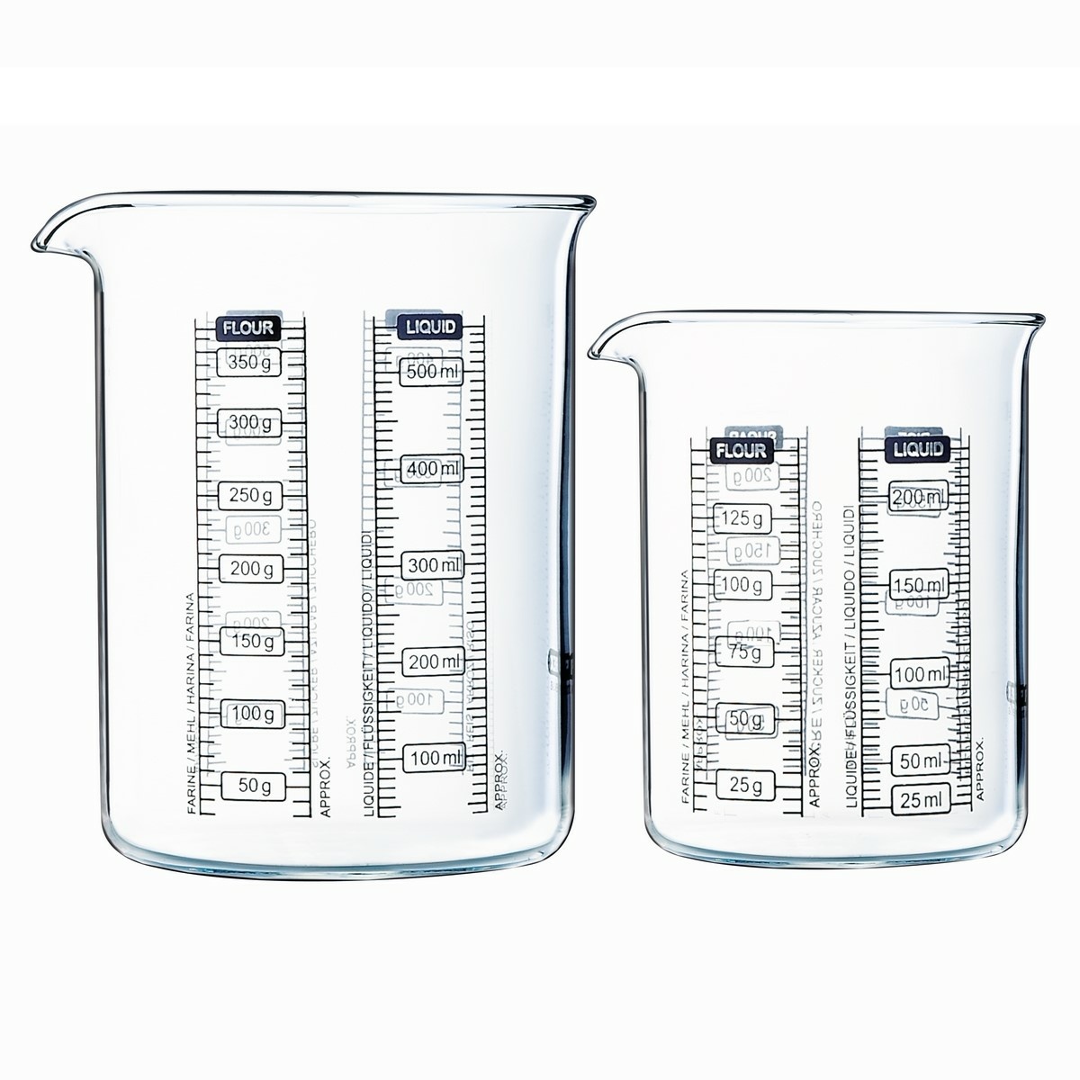 Pyrex Sada skleněných odměrek 2 ks