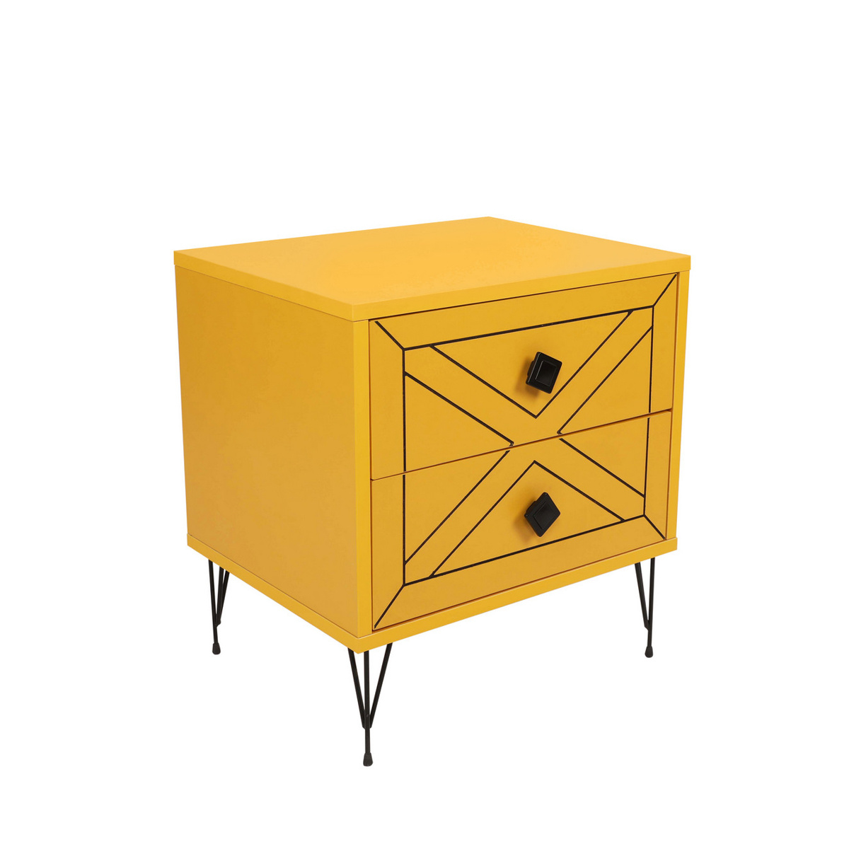 Noční stolek Luna Yellow