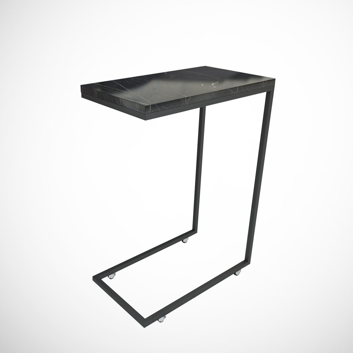 Odkládací stolek Callen Black Marble