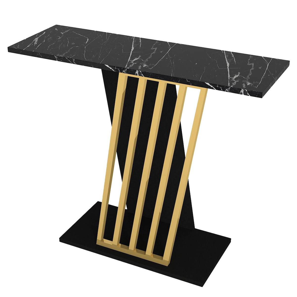 Odkládací stolek Gravity Black and Gold