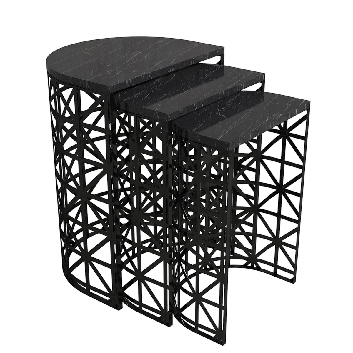 Odkládací stolek Stil Black Marble