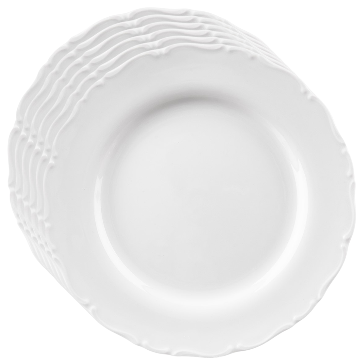 Orion Sada porcelánových mělkých talířů Mona lem 6 ks