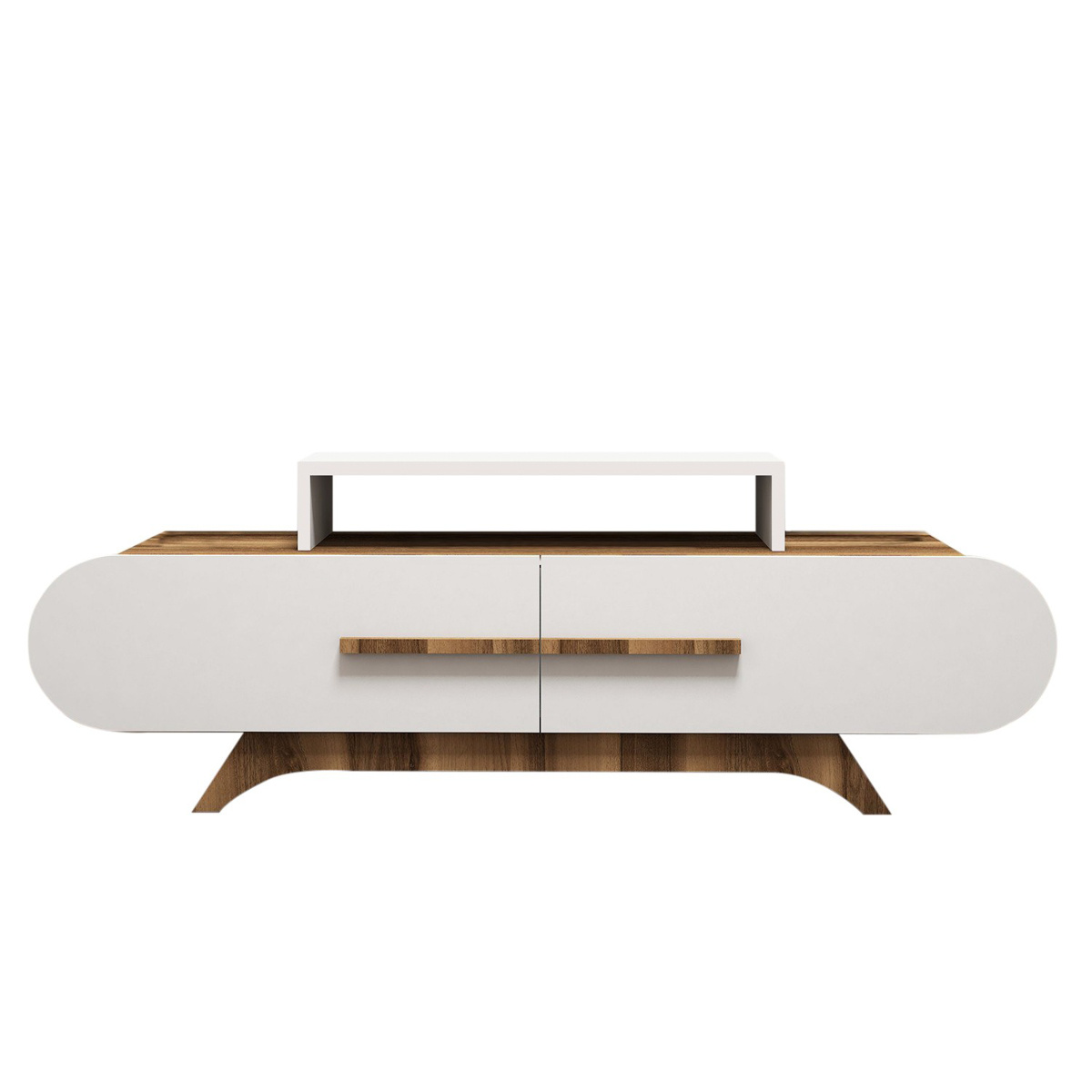 Televizní stolek Rose Walnut White