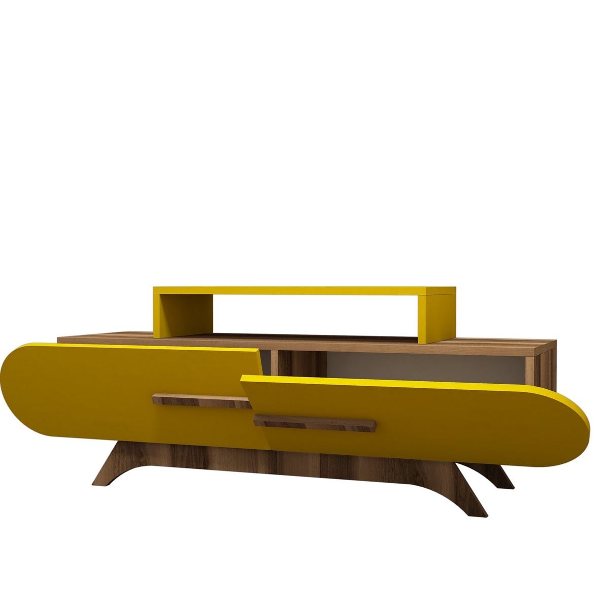 Televizní stolek Rose Walnut Yellow
