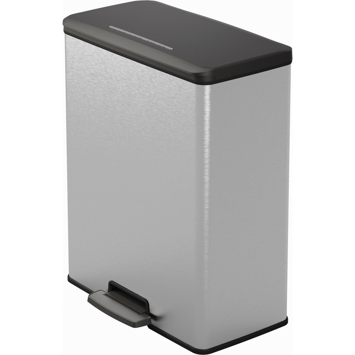 CURVER Deco Bin Odpadkový Koš na tříděný odpad Stříbrná/černá 26l 26l
