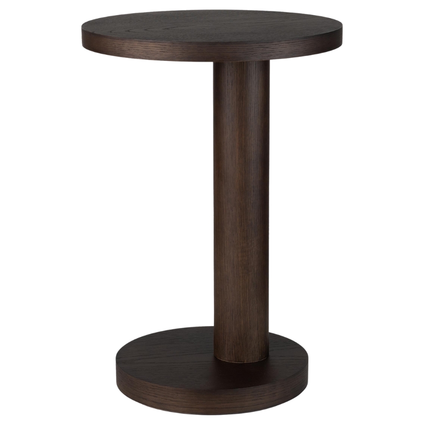 Hnědý odkládací stolek Quax Oak 36 cm