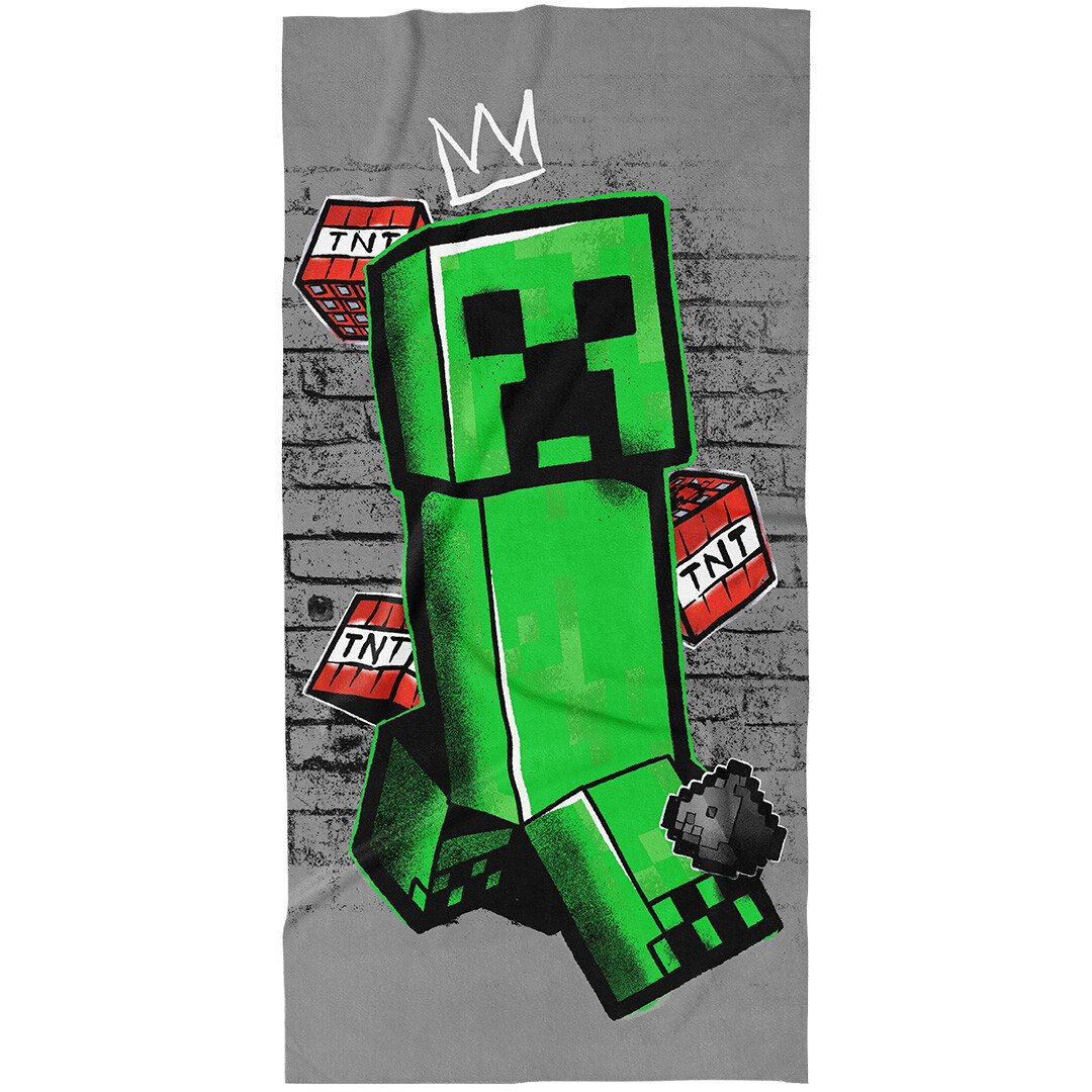 Carbotex Dětská osuška Minecraft Creep King