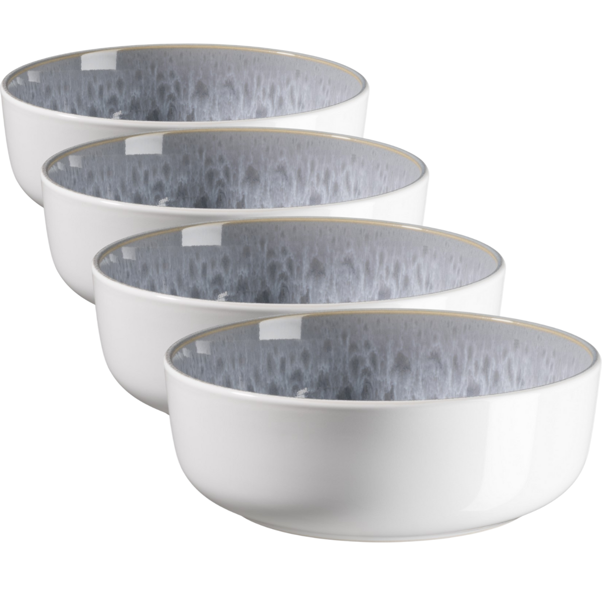 Mäser Sada hlubokých talířů Lunaria Grey 18 cm