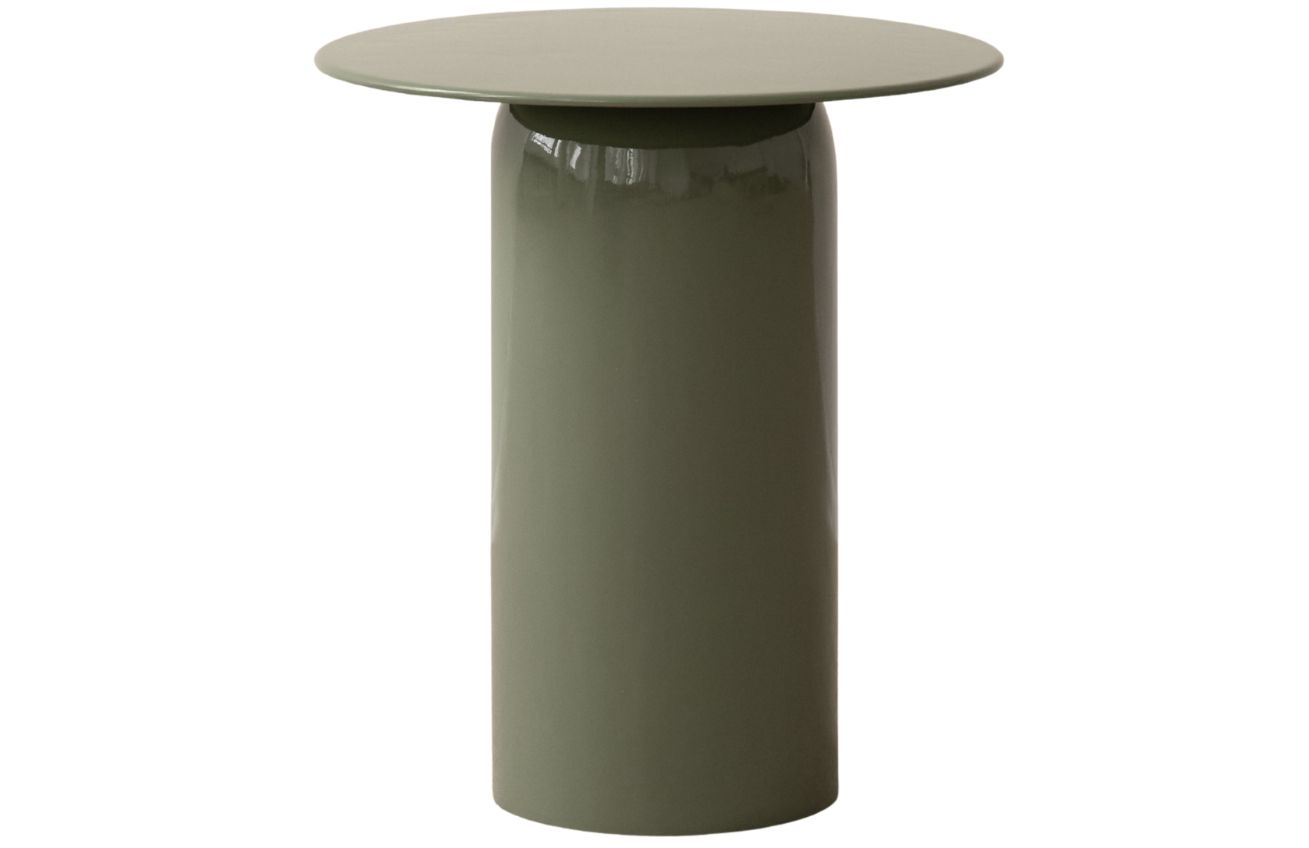 Micadoni Zelený kovový konferenční stolek Clementin 45 cm