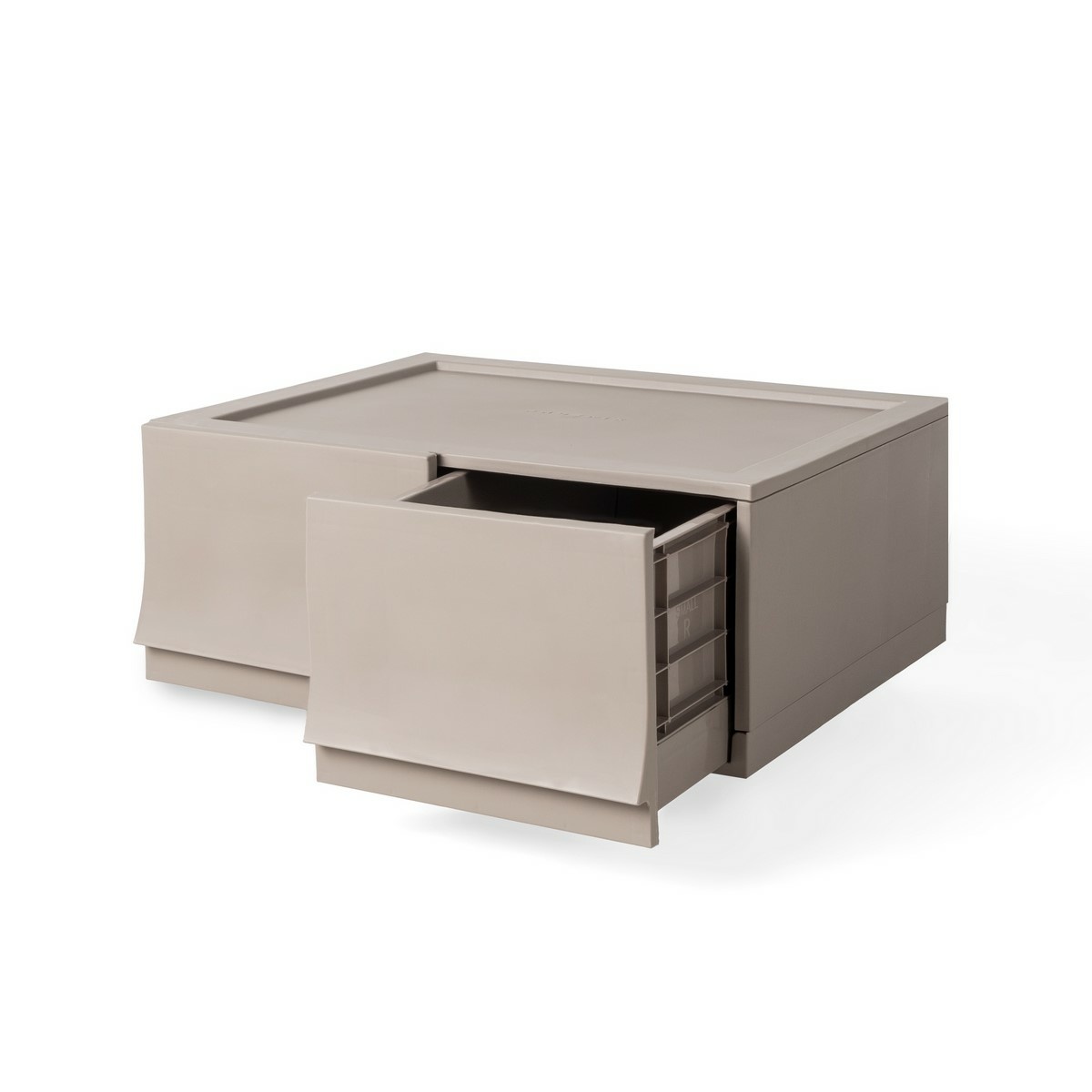 Modulární úložný box Wave twin Wood bez koleček 54