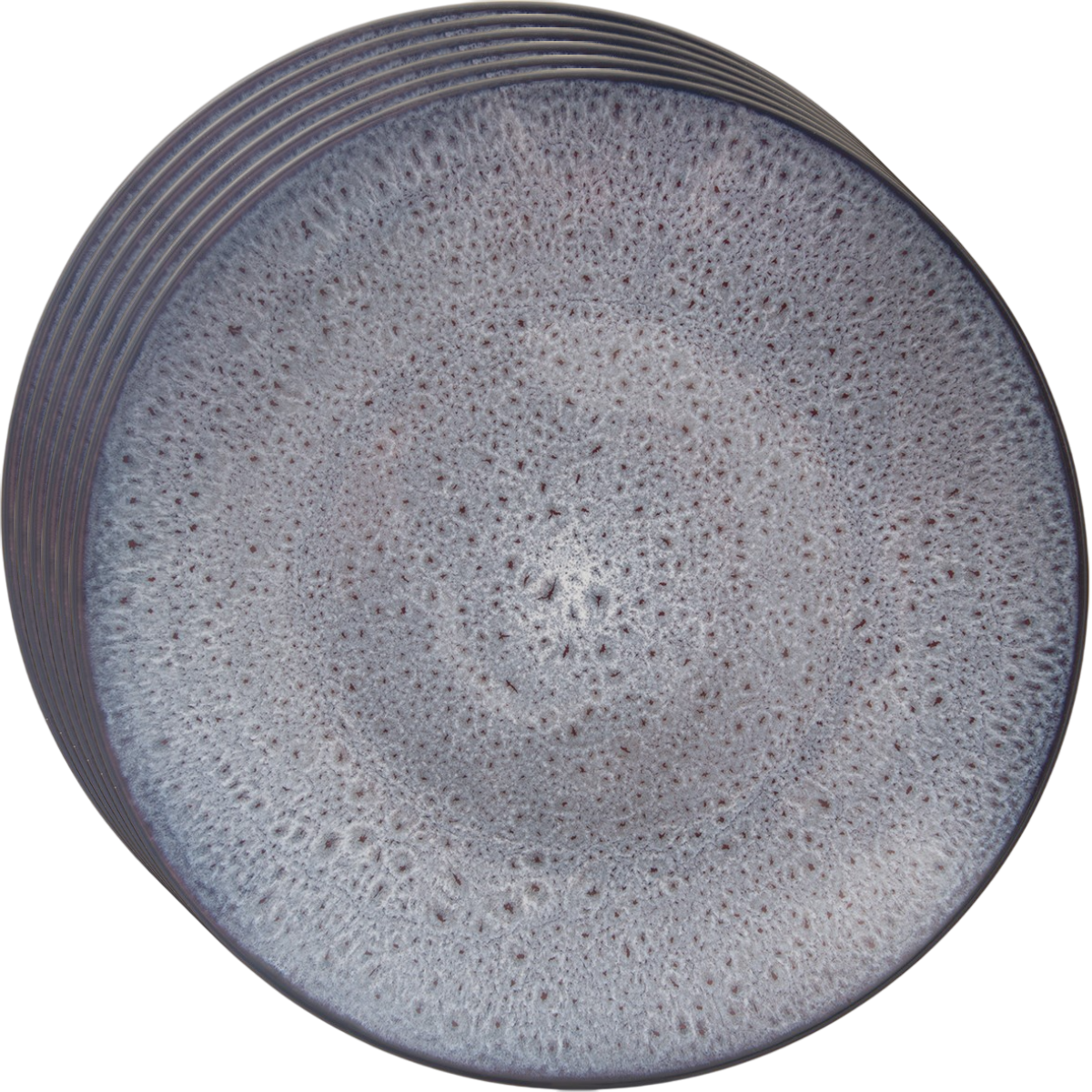 Orion Sada keramických mělkých talířů Glaze fialová 27 cm