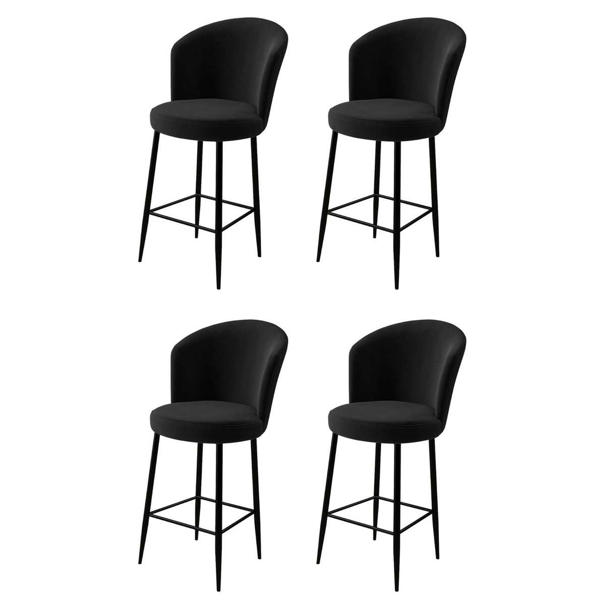 Sada barových židlí Alte Black