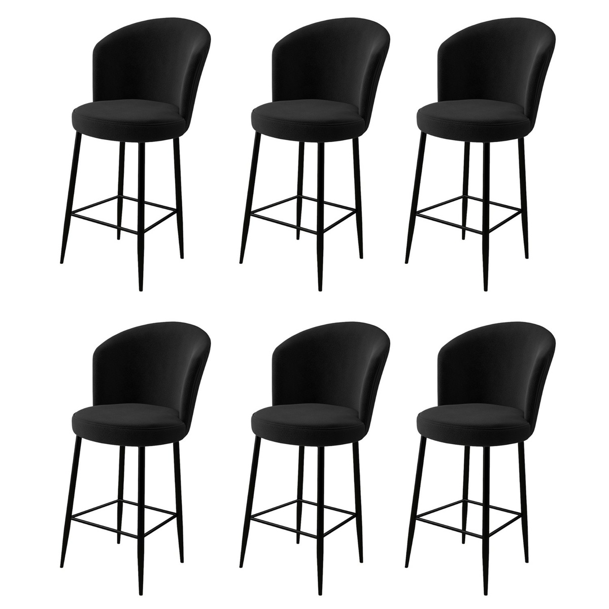 Sada barových židlí Alte Black