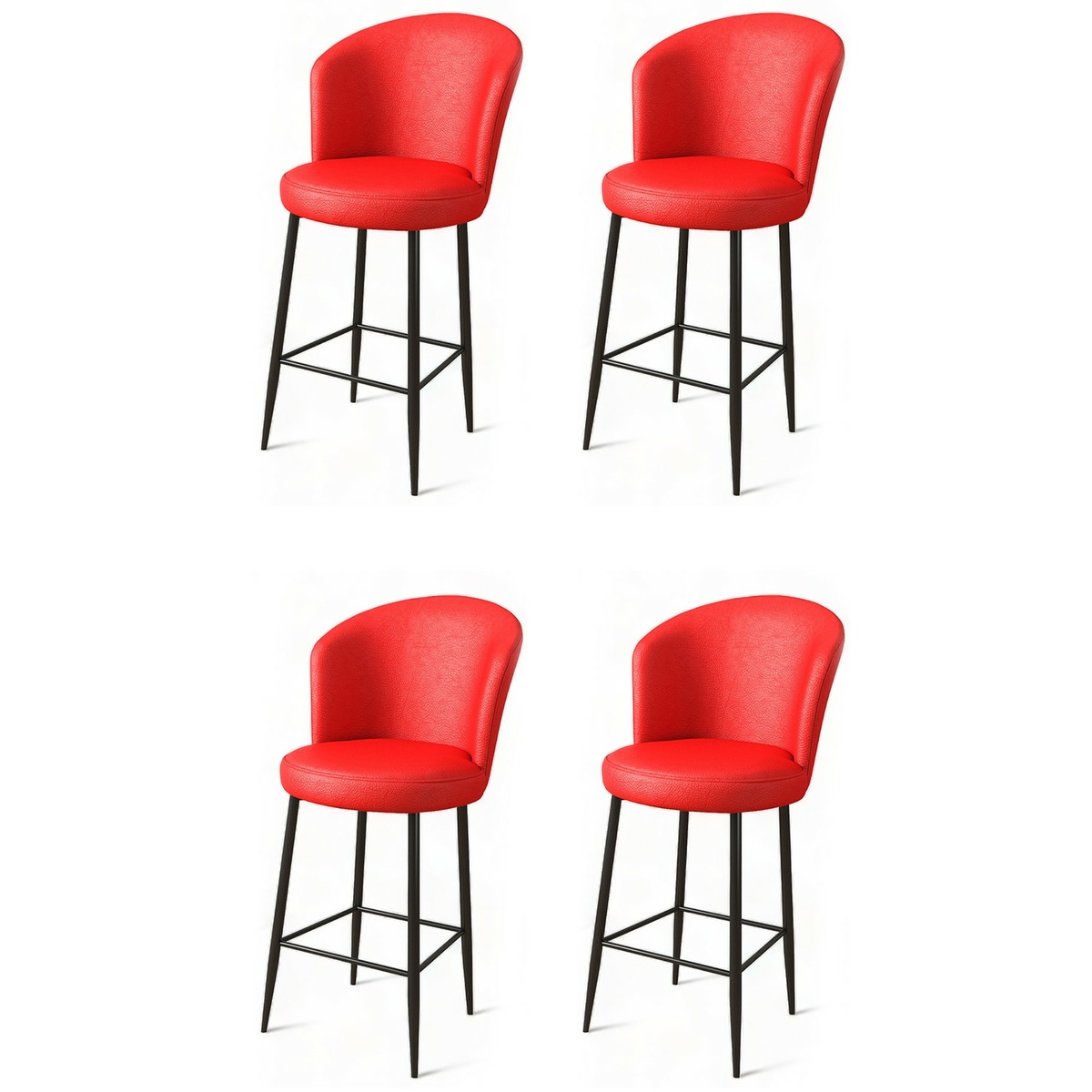 Sada barových židlí Uras Red