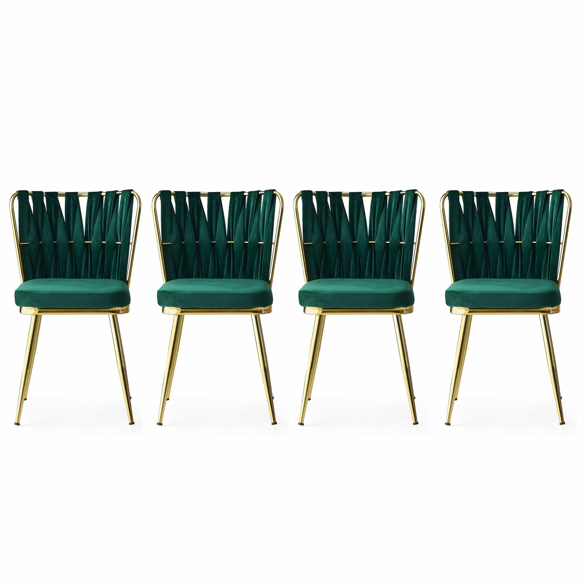 Sada jídelních židlí Kusakli Green and Gold