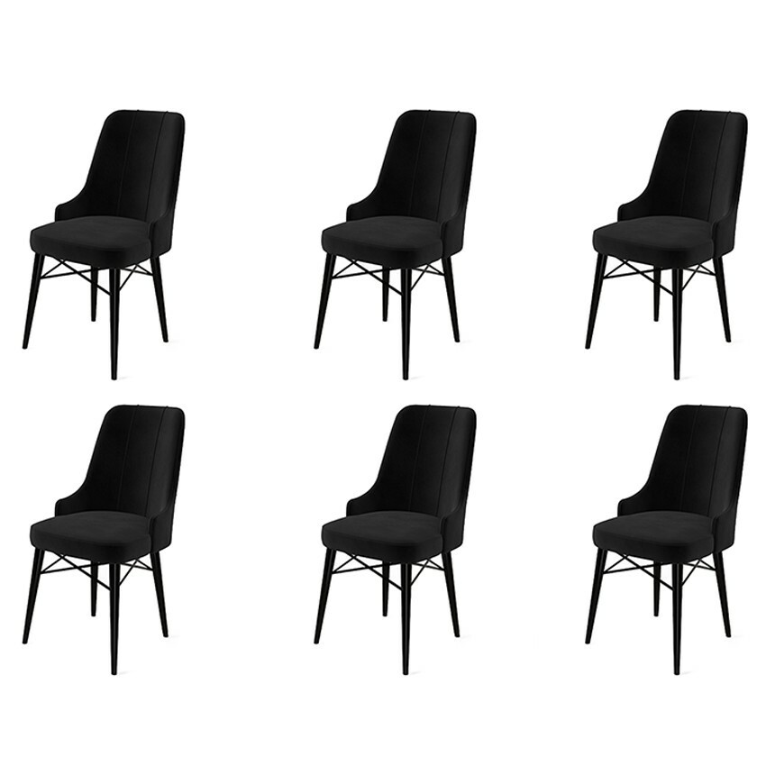 Sada jídelních židlí Pare Black