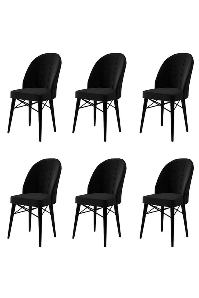 Sada jídelních židlí Ritim Black