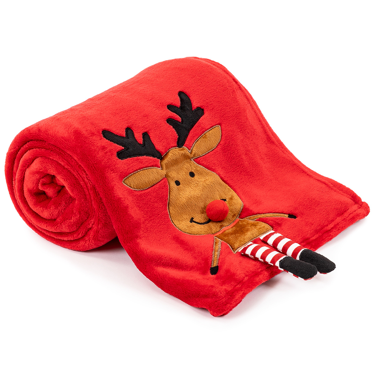 4Home Vánoční deka Happy Reindeer