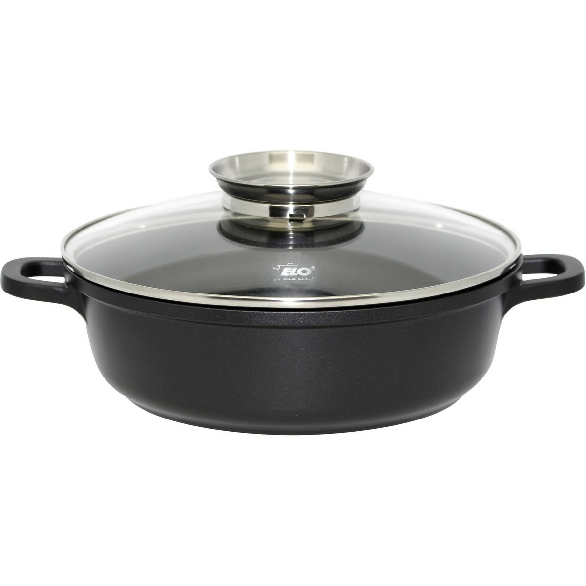 Elo 19624 Pekáč se skleněnou poklicí a aroma úchytem Alucast 24 cm