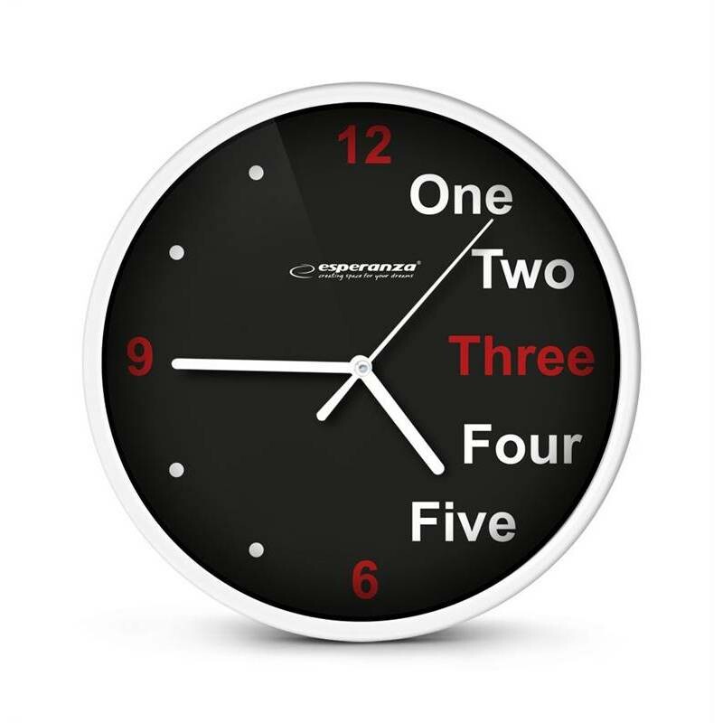 Esperanza EHC014W nástěnné hodiny  PRAGUE 20 cm