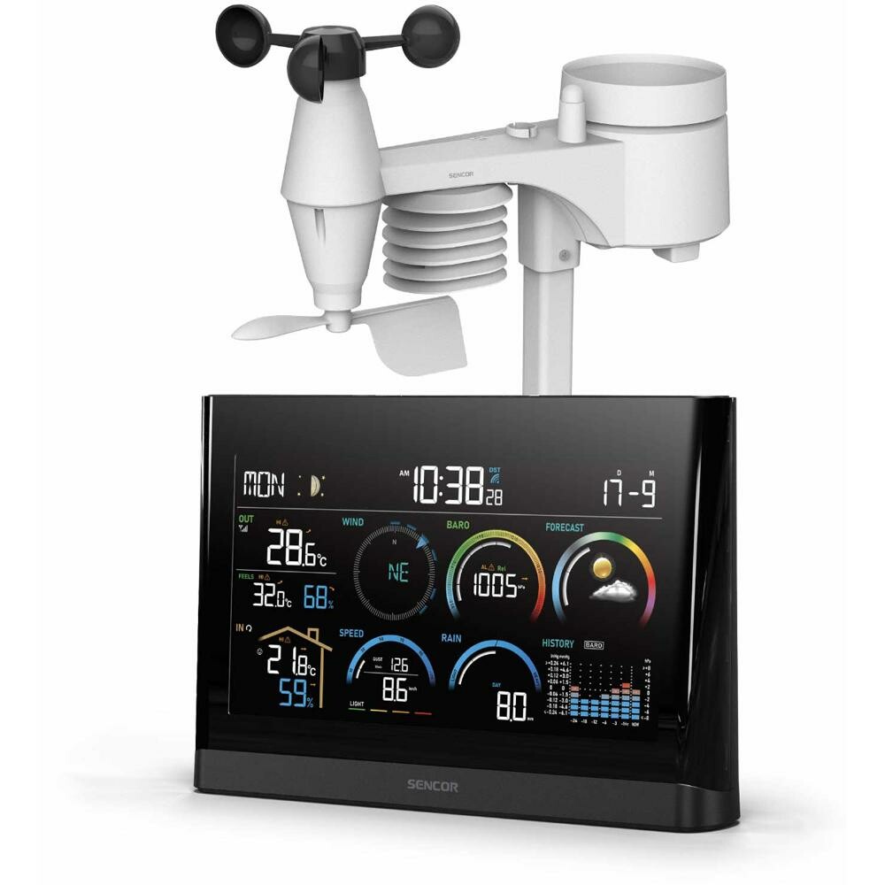 Sencor SWS 11000 Prof. meteorologická stanice s bezdr. snímáčem 5v1