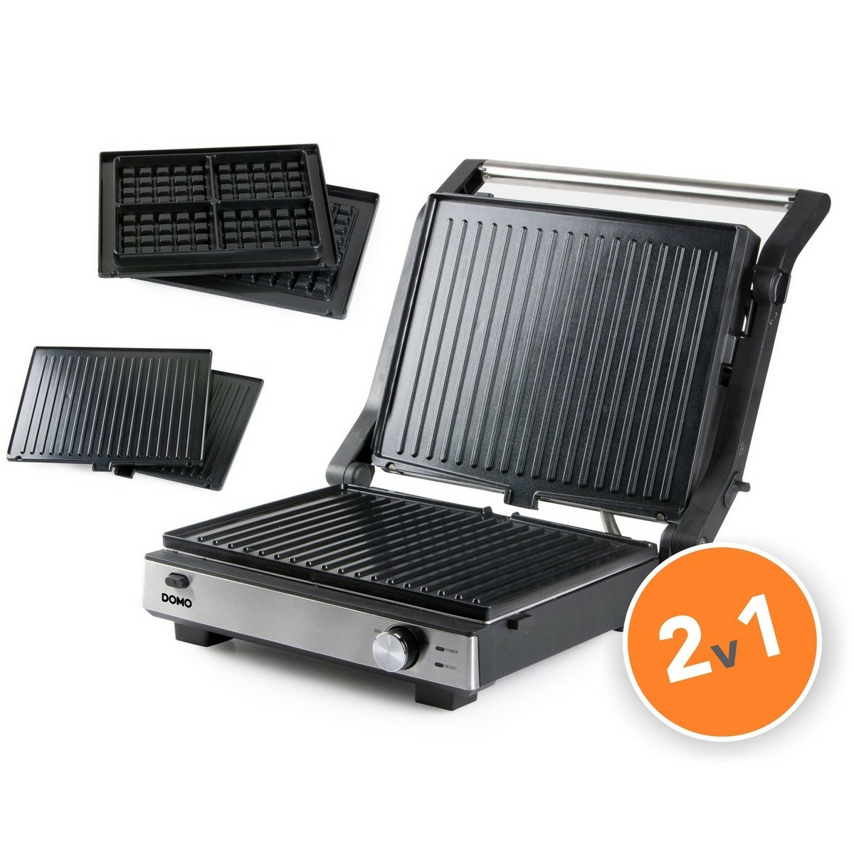 DOMO DO9287G kontaktní gril a vaflovač 2v1