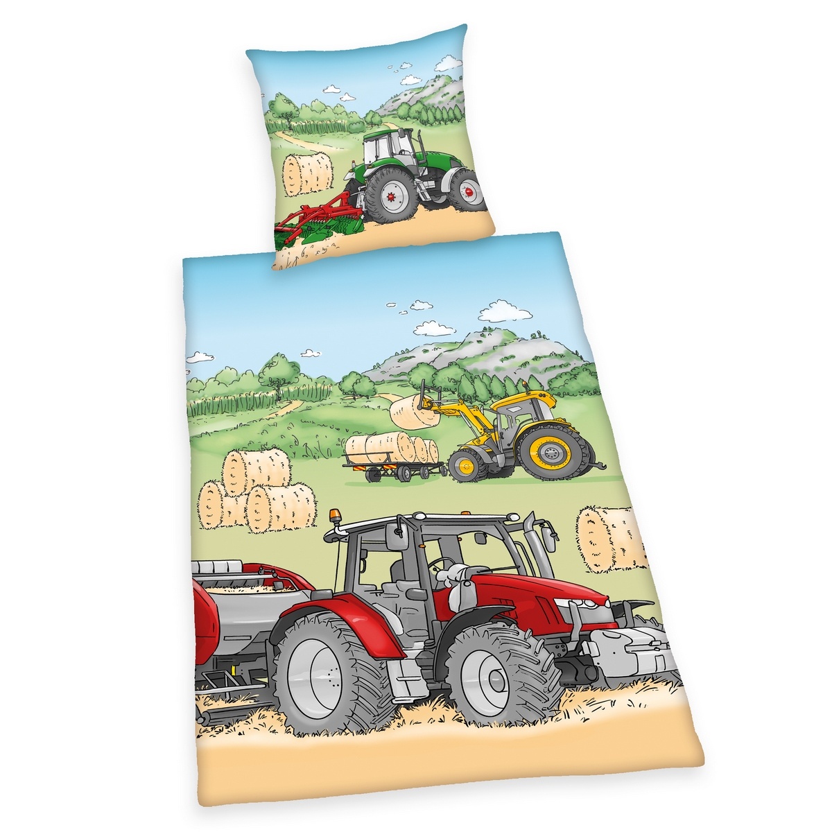 Herding Dětské flanelové povlečení Traktor