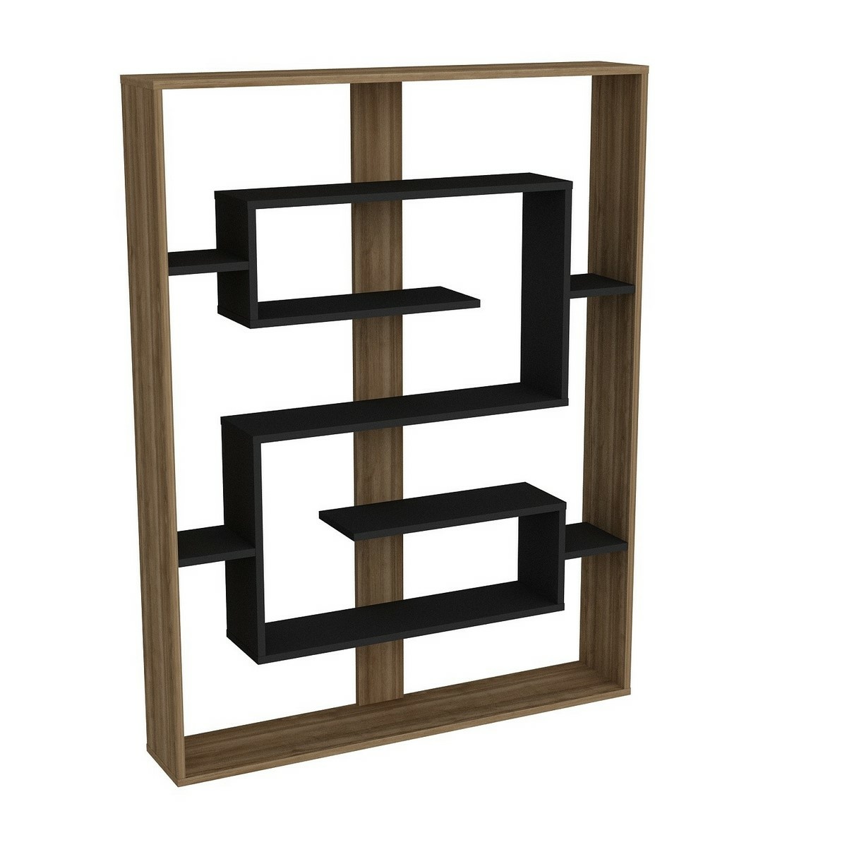 Knihovna Esteban Walnut and Black