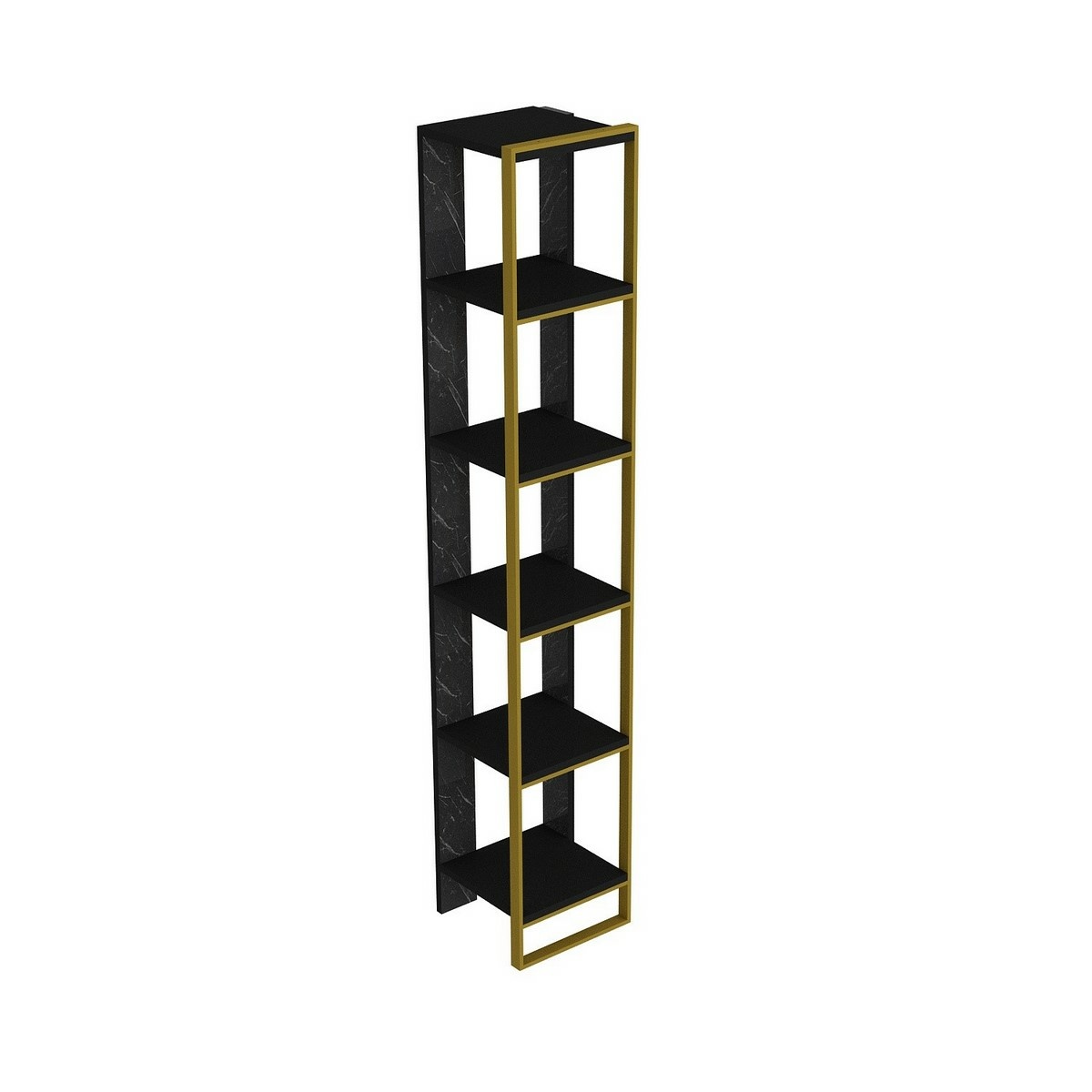 Knihovna Polka Black and Gold