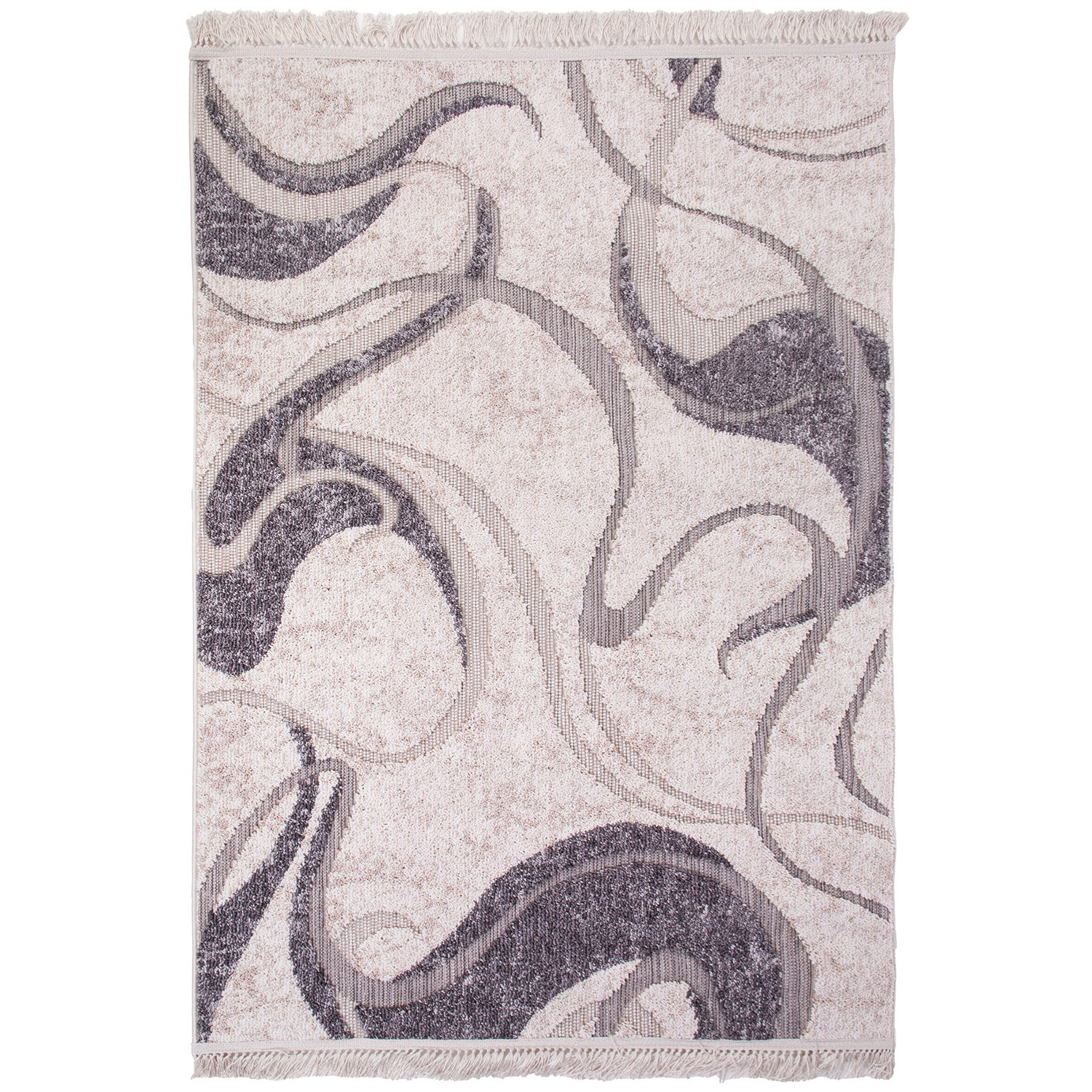 Koberec BENITA 504 šedá-krémová - 120x170 cm