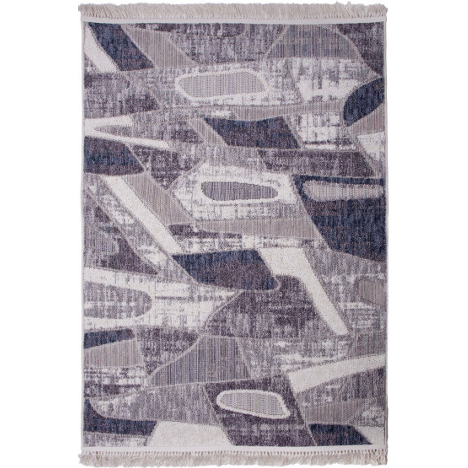 Koberec BENITA 519 modrá-krémová - 133x190 cm