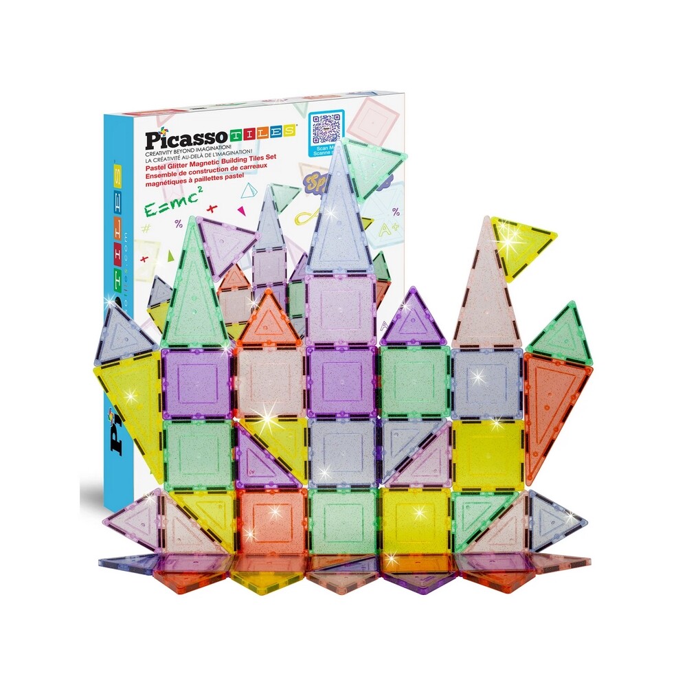 PicassoTiles stavebnice 48 dílků Magnetické bloky